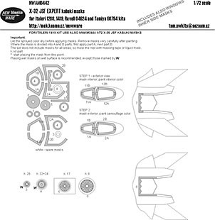 New Ware NWA-M0442 1/72 Mask X-32 JSF EXPERT (ITAL/REV/TAM)