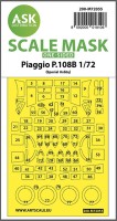 Art Scale 200-M72055 Piaggio P.108B one-sided painting (outside only) express mask 1/72