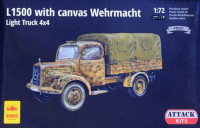 Attack Hobby 72920 L1500 w/ canvas Wehrmacht Light Truck 4x4 1/72