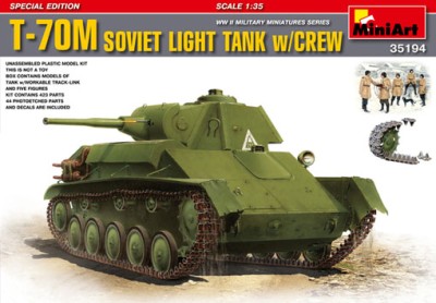MiniArt 35194 Т-70М с экипажем (зима) 1/35