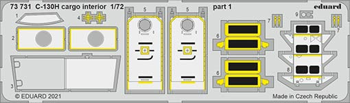 Eduard 73731 SET C-130H cargo interior (ZVE)