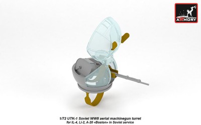 Armory ARACA7272 UTK-1 Soviet WWII machine gun turret for the Iyushin IL-4, Li-2, Douglas A-20 Boston 1/72