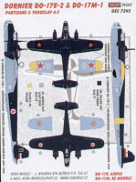 Kora Model DEC7245 Do-17E-2 & Do-17M-1(Partisans/Yugosl.) декали декали 1/72