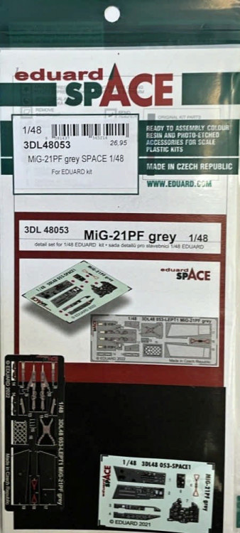 Eduard 3DL48053 MiG-21PF grey SPACE (EDU) 1/48