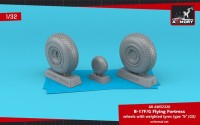 Armory ARAW32320 Boeing B-17G Flying Fortress wheels with weighted tyres type "b" 1/32