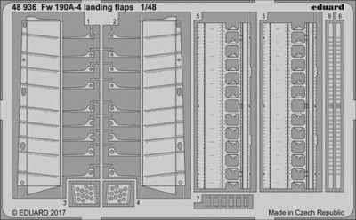 Eduard 48936 Fw 190A-4 landing flaps 1/48