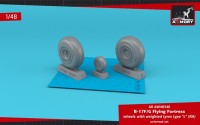 Armory ARAW48346 Boeing B-17G Flying Fortress wheels with weighted tyres type "c" 1/48
