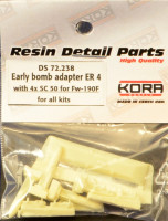 Kora Model DS72238 Early bomb adapter ER 4 & 4x SC50 for Fw-190F 1/72