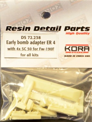 Kora Model DS72238 Early bomb adapter ER 4 &amp; 4x SC50 for Fw-190F 1/72