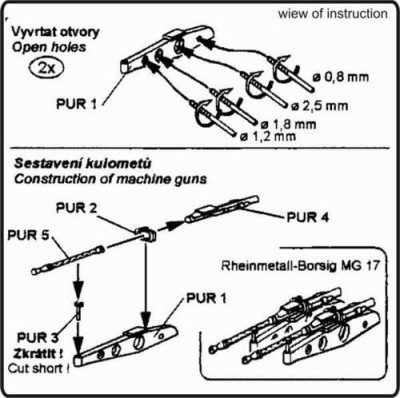 CMK 4050 MG-17 - German machine gun of WW II 1/48