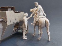 Copper State Models F35-032 Фигуры, Императорский русский автомобильный пулеметный взвод, дежурный передает приказ 1/35