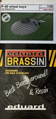 Eduard 6481067 BRASSIN P-40 wheel bays PRINT (EDU) 1/48