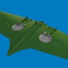 Eduard 6481067 BRASSIN P-40 wheel bays PRINT (EDU) 1/48