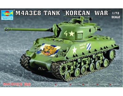 Trumpeter 07229 Танк M4A3Е8 (траки Т-80) 1/72