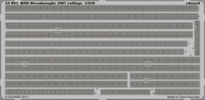 Eduard 53094 HMS Dreadnought 1907 railings 1/350