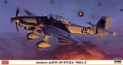 Hasegawa 07323 Самолет JUNKERS Ju87D-3N STUKA &quot;NSGr.2&quot; (HASEGAWA) 1/48
