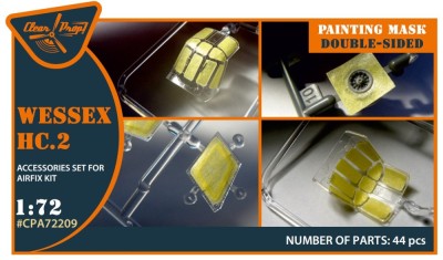 Clear Prop CPA72209 Wessex HC.2 double-sided painting mask (AIRF) 1/72