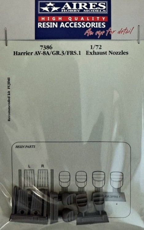 Aires 7386 Harrier AV-8A/GR.1/GR.3/FRS.1 exh.nozz. (FUJ) 1/72