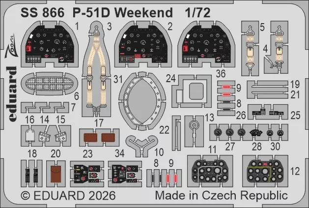 Eduard SS866 P-51D Weekend (EDU) 1/72