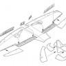 CMK 7238 Spitfire PR Mk.XIX - Control surfaces set for AIRFIX 1/72