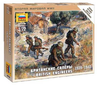 Звезда 6219 Британские саперы 1939-1942гг 1/72