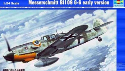 Trumpeter 02407 Самолет Мессершмитт BF 109G-6 (ранний) 1/24