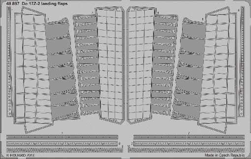 Eduard 48897 Do 17Z-2 landing flaps 1/48