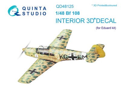 Quinta studio QD48125 Bf108 (Eduard) 1/48