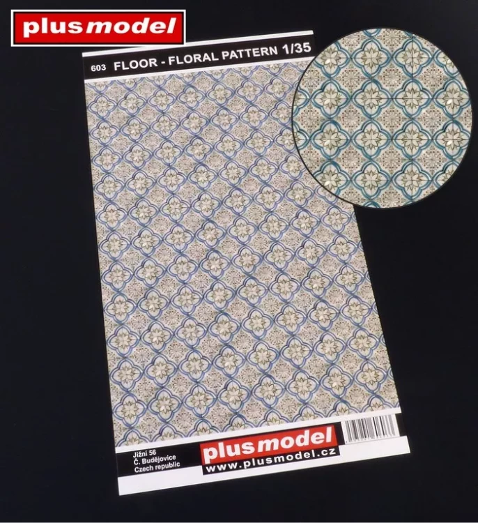 Plusmodel M-603 Floor - floral pattern 1/35