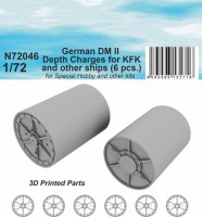 CMK N72046 German DM II Depth Charges for KFK (6 pcs.) 1/72