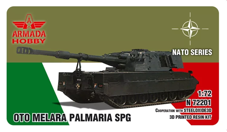 Armada Hobby N72201 Oto Melara Palmaria SPG (3D resin kit) 1/72