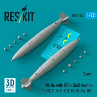 Reskit 72524 Mk.84 with BSU-36/B bombs (2 pcs.) 1/72