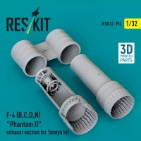 Reskit U32194 F-4 (B, C, D, N) 'Phantom II' exh.nozzles 1/32