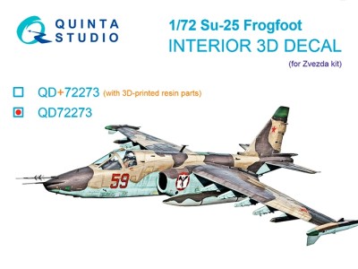Quinta studio QD72273 Су-25 (Звезда) 1/72