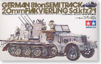 Tamiya 35050 8 ton Semitrack 20mm Flakvierling SdKfz 7/1 1/35