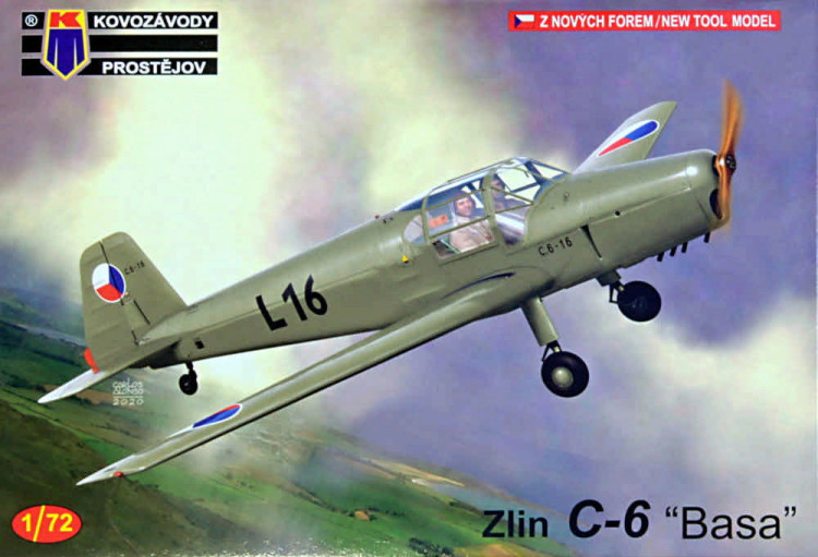 Kovozavody Prostejov 72230 Zlin C-6 'Basa' (3x camo) 1/72