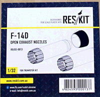 Reskit RSU32-0013 F-14 (D) open exh.nozzles (TRUMP) 1/32