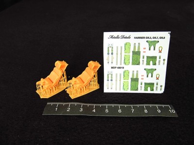Metallic Details MDR48266 Bae Harrier GR.3, GR.7, GR.9 Ejection seat x 2 with seatbelts (3d-printed) 1/48