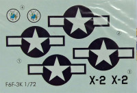LF Model C72154 Decals F6F-3K Hellcat Drone 1/72