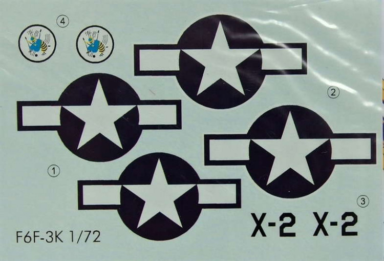 LF Model C72154 Decals F6F-3K Hellcat Drone 1/72