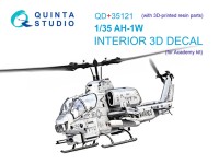 Quinta Studio QD+35121 AH-1W (Academy) (с 3D-печатными деталями) 1/35