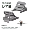 77 Propeller 77PRP-7033 Luftwaffe wheel chocks teeth opened (4 pcs.) 1/72