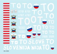Star Decals 35-C1003 Slovenija #1. TO, 1991 Ten-Day-War. M36B2, T-55, M-84, BTR-50PK 1/35
