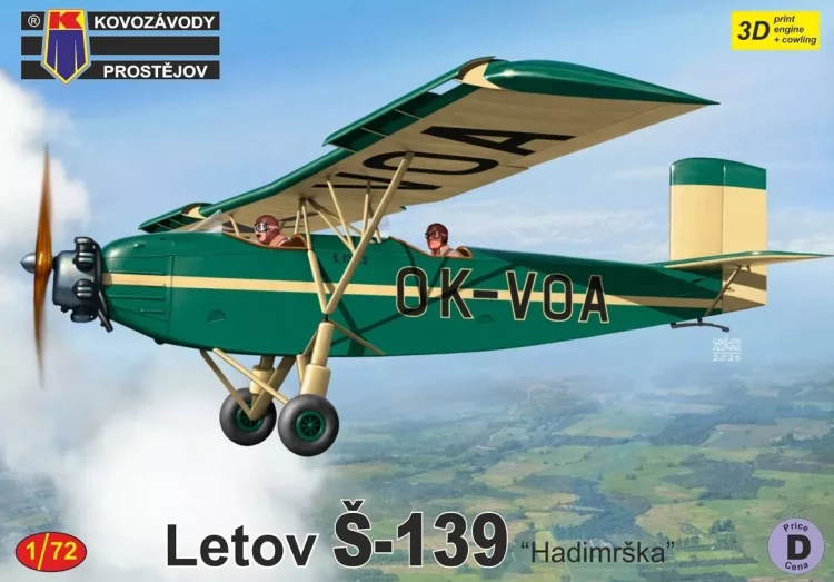 Kovozavody Prostejov 72541 Letov S-39 HadimrSka (3x camo) 1/72