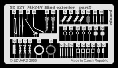 Eduard 32127 Mi-24V Hind exterior 1/35 TRU