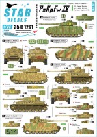 Star Decals 35-C1261 Pz.Kpfw.IV in Normandy and France # 1.Pz.Kpfw.IV Ausf.H and Ausf.J 11. Pz-Division, 21. Pz-Division, Pz-Lehr Regiment 130,9. SS-Pz-Div. 'Hohenstaufen' (unconfirmed) 1/35