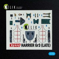 Reskit K72227 Harrier Gr3 (Late)- interior 3D (ITAL) 1/72
