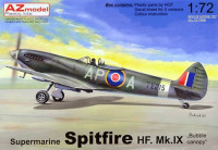 Az Model 76033 S.Spitfire HF.Mk.IX Bubble canopy (3x camo) 1/72