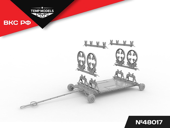 Temp Models 48017 Универсальная Транспортная Тележка 1/48