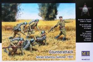 Master Box 03563 Контратака. Советская пехота, лето 1941 1/35